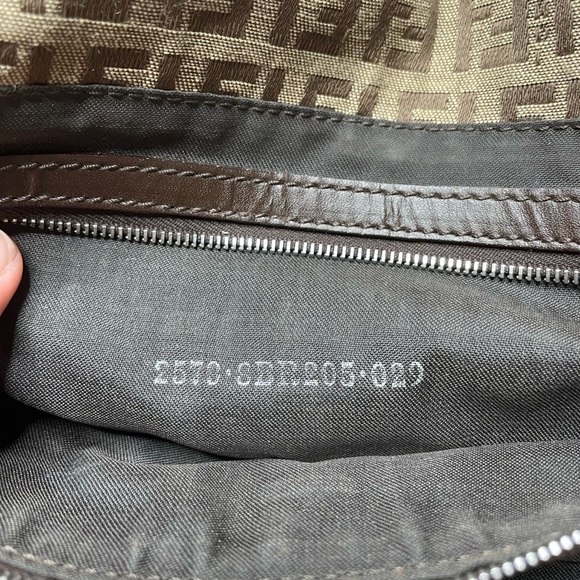 Fendi | Vintage Zucchino Shoulder Bag in Brown FF Monogram Logo - Picture 10 of 17